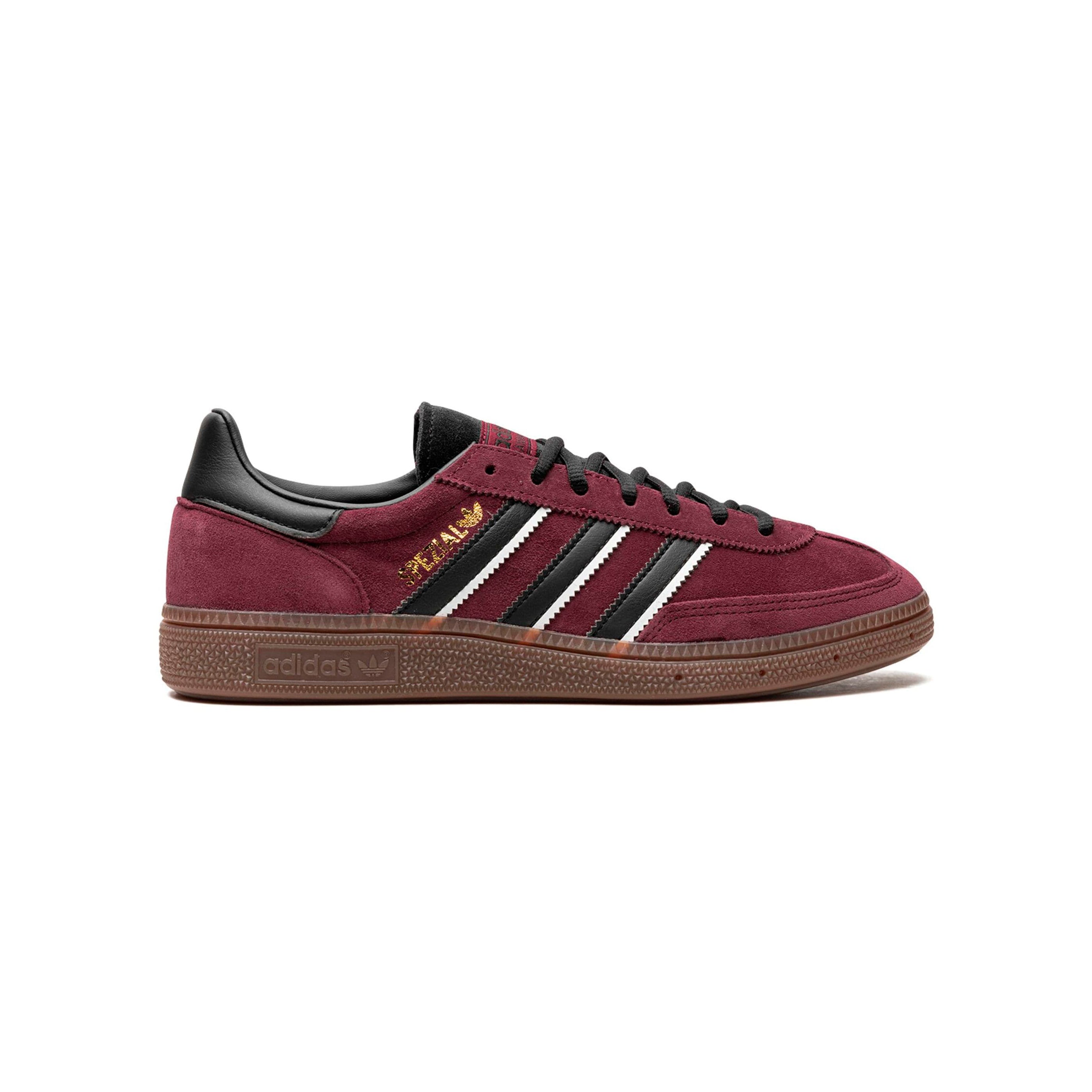 Adidas Handball Spezial Schuhe Bordeaux und Schwarz mit Sohle Gum Herren Retro