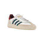 Adidas Handball Spezial Schuhe Weiß mit Details Grün Dunkel und Bordeaux Herren