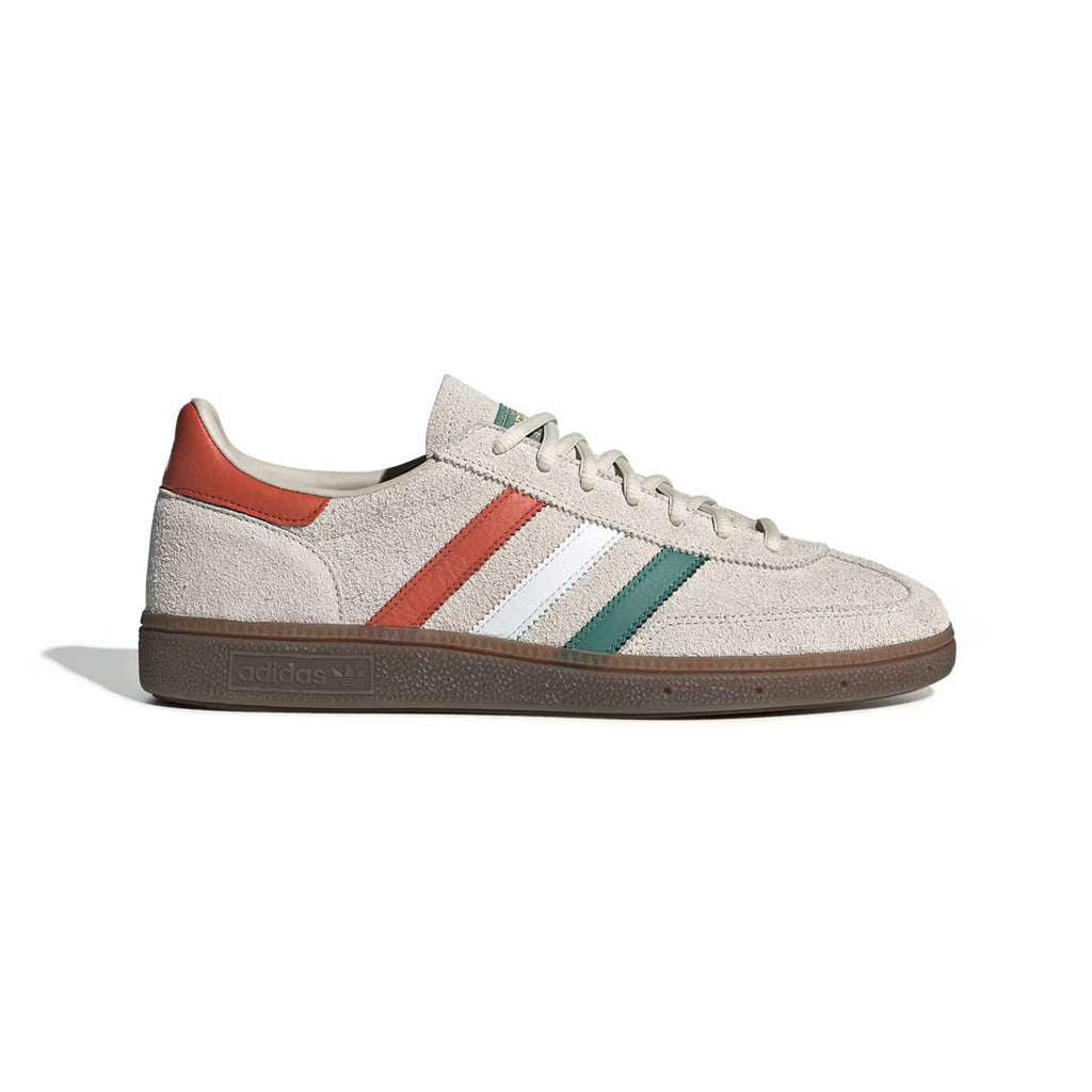 Adidas Handball Spezial Schuhe Beige mit Details Grün und Orange Herren Retro