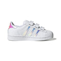 Adidas Superstar Kinder Weiß mit Details Iridescenti
