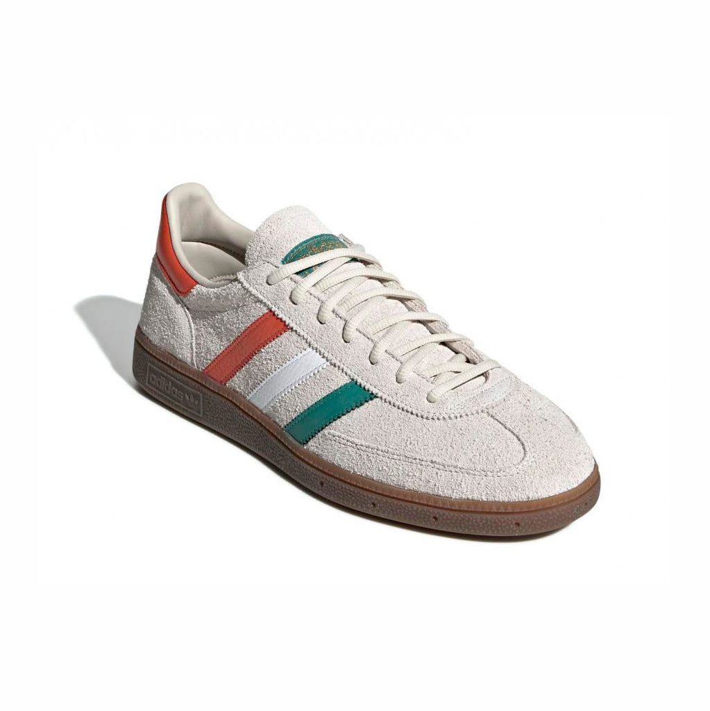 Adidas Handball Spezial Schuhe Beige mit Details Grün und Orange Herren Retro