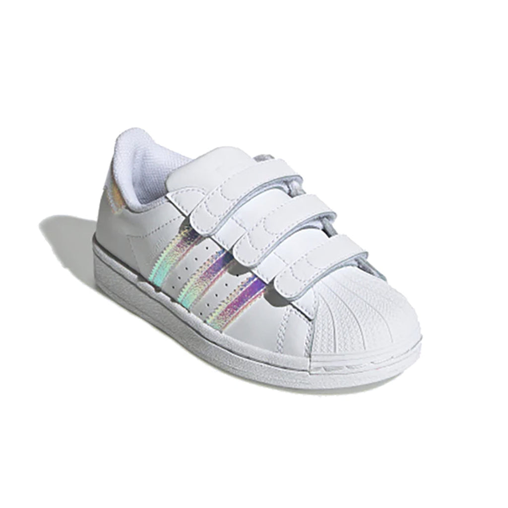 Adidas Superstar Kinder Weiß mit Details Iridescenti