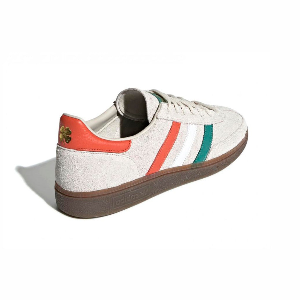 Adidas Handball Spezial Schuhe Beige mit Details Grün und Orange Herren Retro