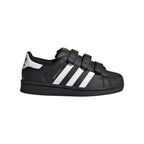 Adidas Superstar Kinder Schwarz mit Strisce Weiß Schuhe Casual