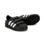Adidas Superstar Kinder Schwarz mit Strisce Weiß Schuhe Casual