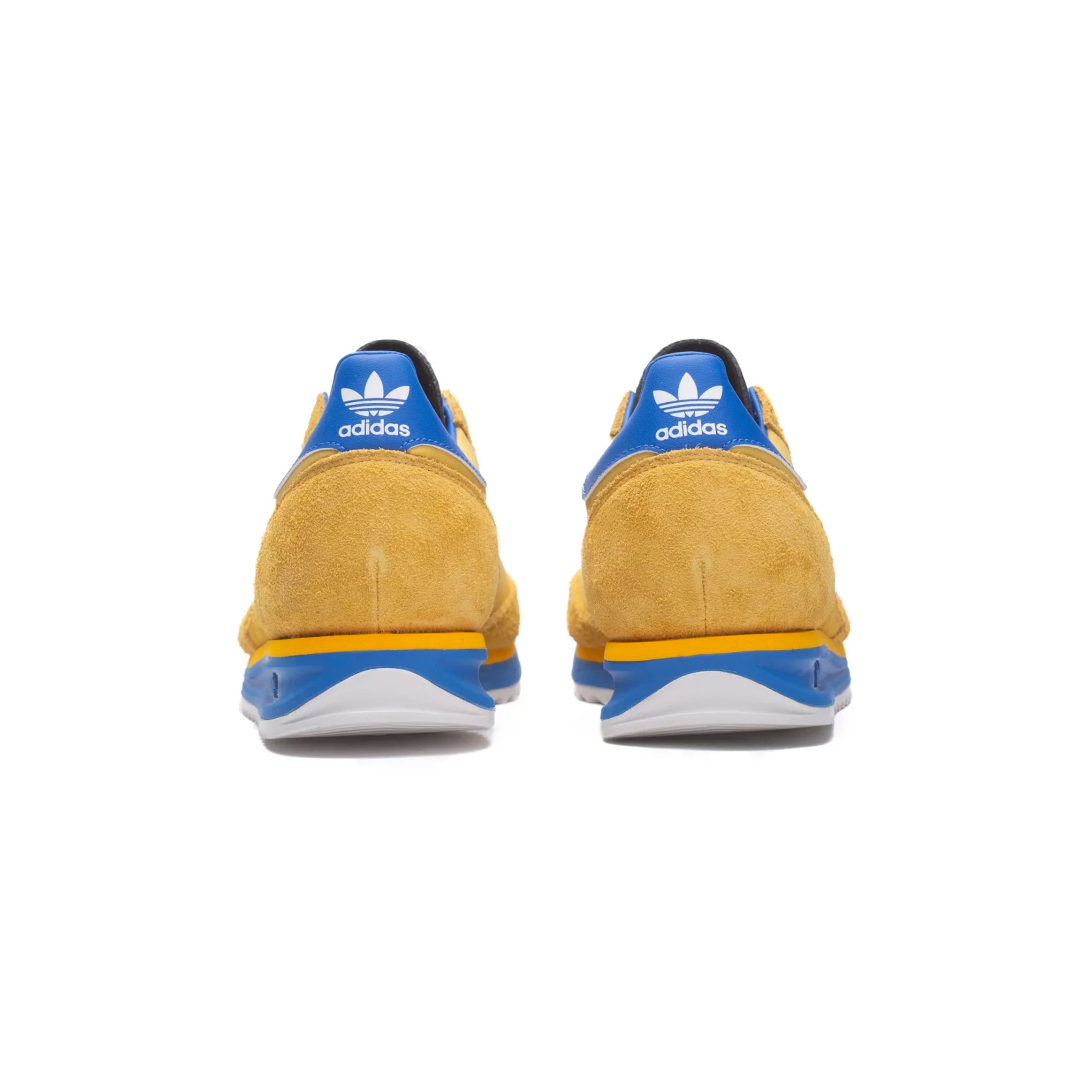 Adidas SL 72 Schuhe Gelb Senape mit Strisce Blau Herren Vintage Retro