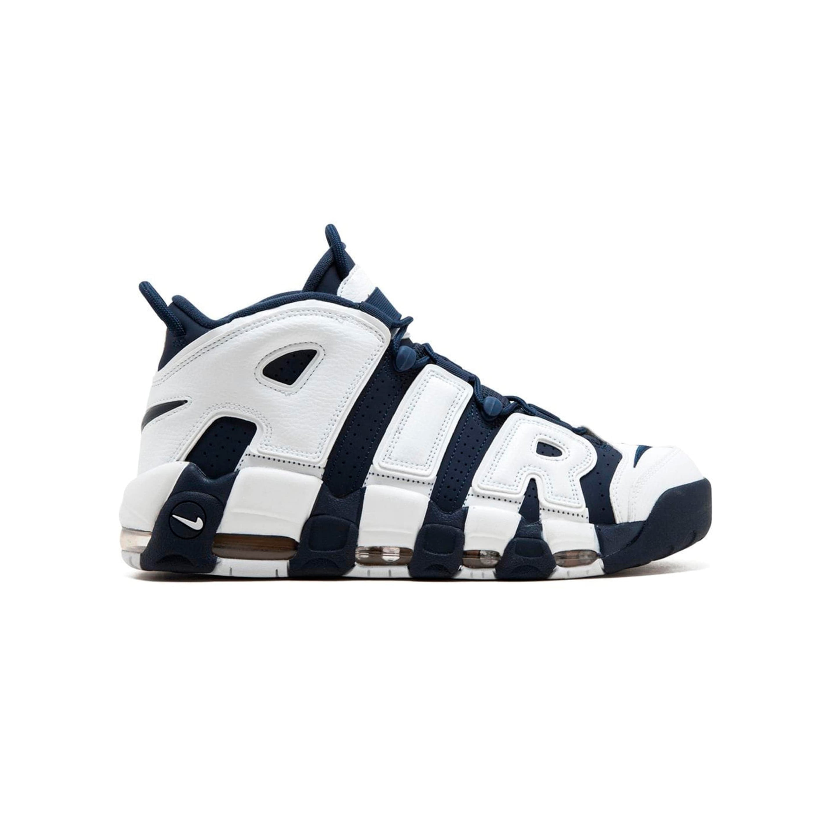 Nike Air More Uptempo Weiß und Blau Olympic Sneaker Herren