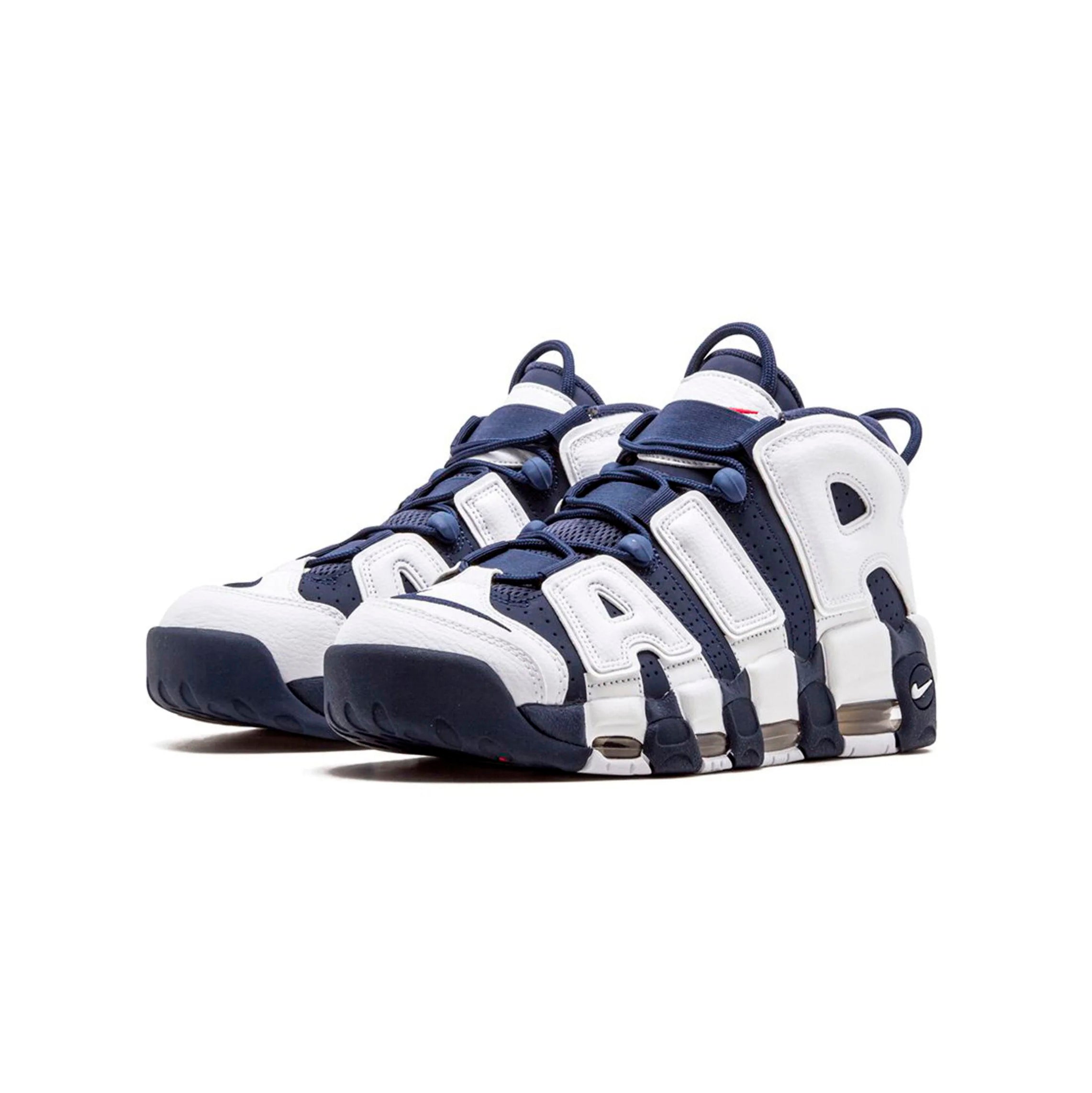 Nike Air More Uptempo Weiß und Blau Olympic Sneaker Herren