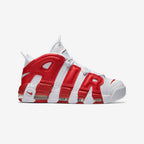 Nike Air More Uptempo Weiß und Rot Varsity Rot Sneaker Herren