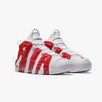 Nike Air More Uptempo Weiß und Rot Varsity Rot Sneaker Herren