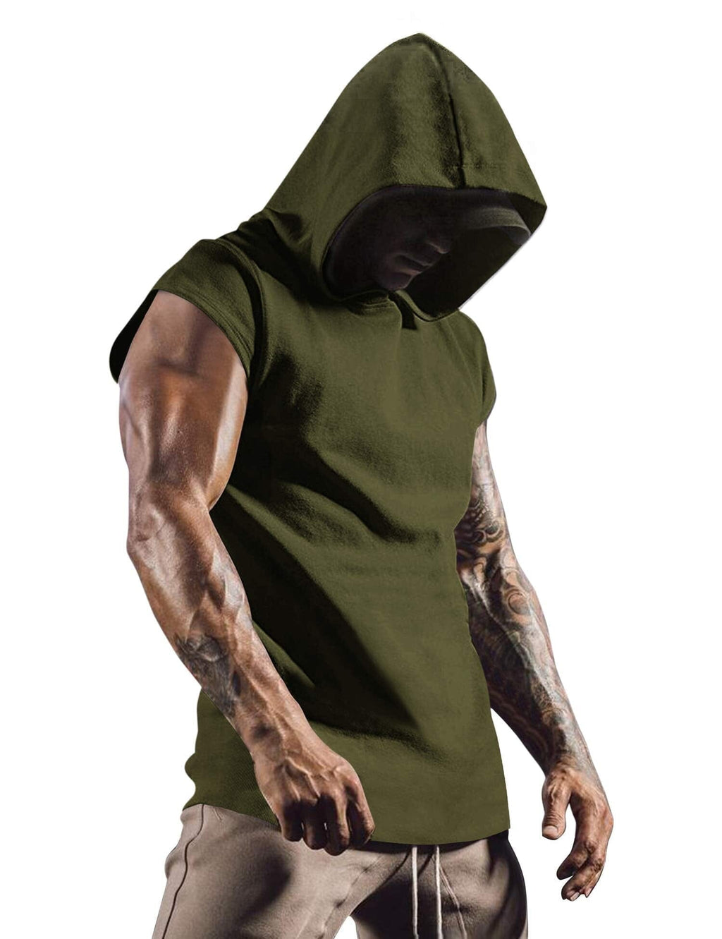 Gym Muscle Mit Kapuze Tank Top