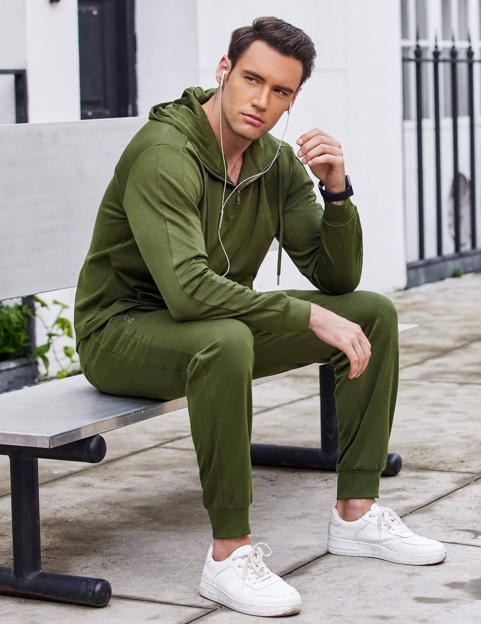 2 Teil Hoodie Sports Sets