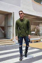Lang Length Cloak Baumwolle Pullover Hoodie