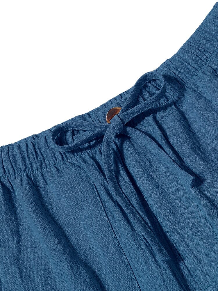 Leinen Stil Yoga Hose With Pockets