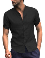 Baumwolle Leinen Stil Hemd Sommer Hemd (US Only)