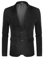 Two Knopf Slim Fit Blazer Retro Tuxedo Anzug Jacken