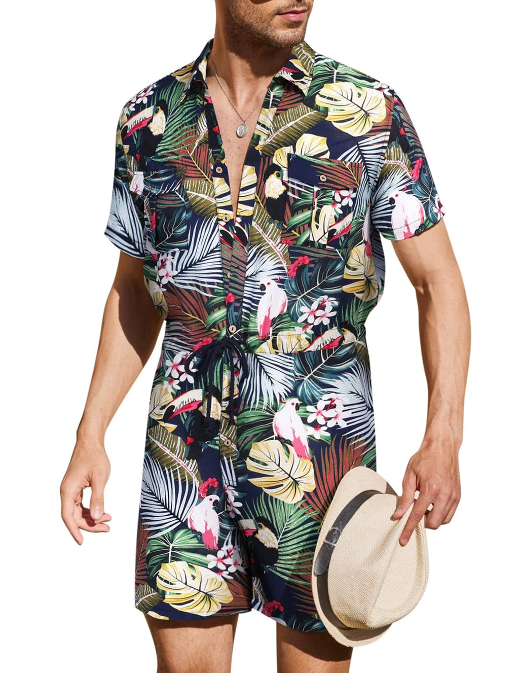 Blumen One Teil Hawaii Jumpsuit (US Only)