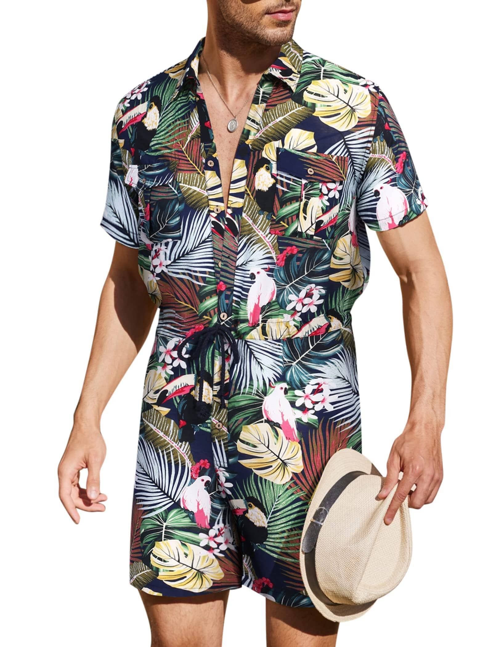 Blumen One Teil Hawaii Jumpsuit (US Only)
