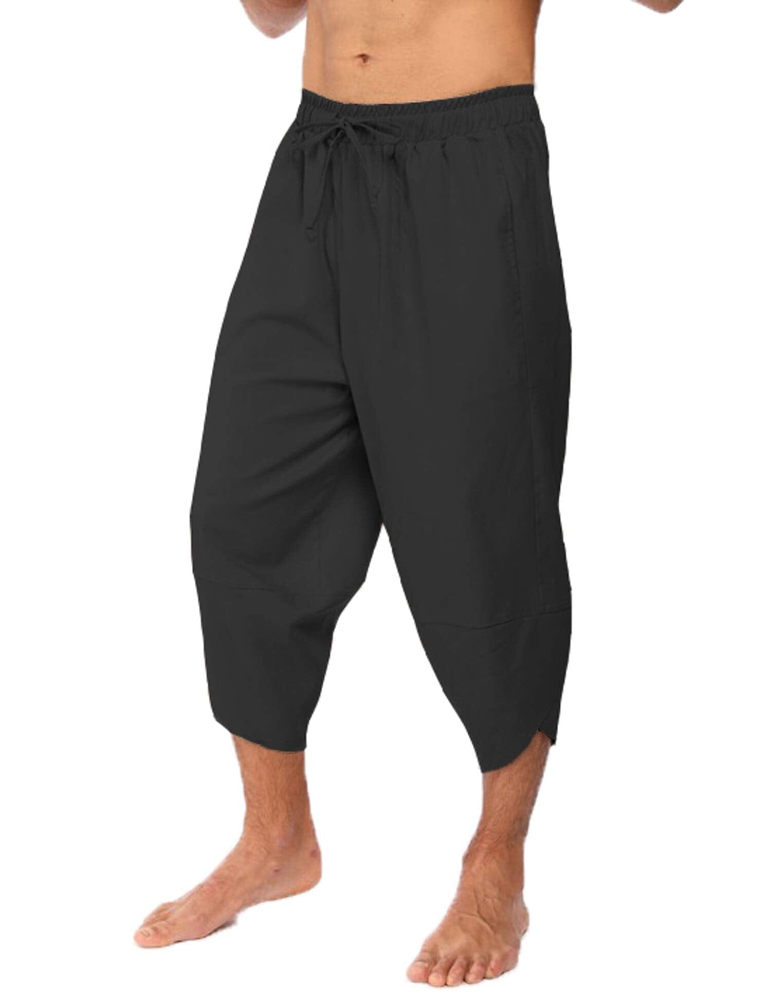 Leinen Stil 3/4 Shorts Yoga Hose