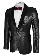 Shiny Sequin Blazer Tuxedo Anzug