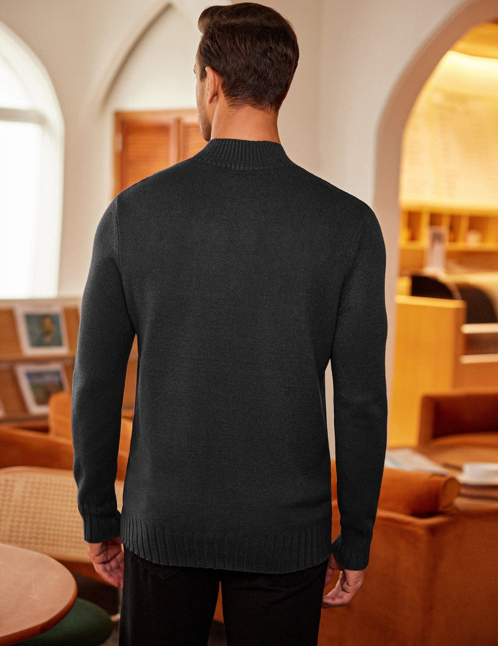 Twisted Stand Kragen Strick Pullover Pullover