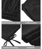 Baumwolle Leinen Stil Lockere Yoga Hose