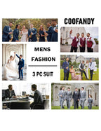 3 Teil Suits Set Tuxedo Prom Blazer Weste Hose Set