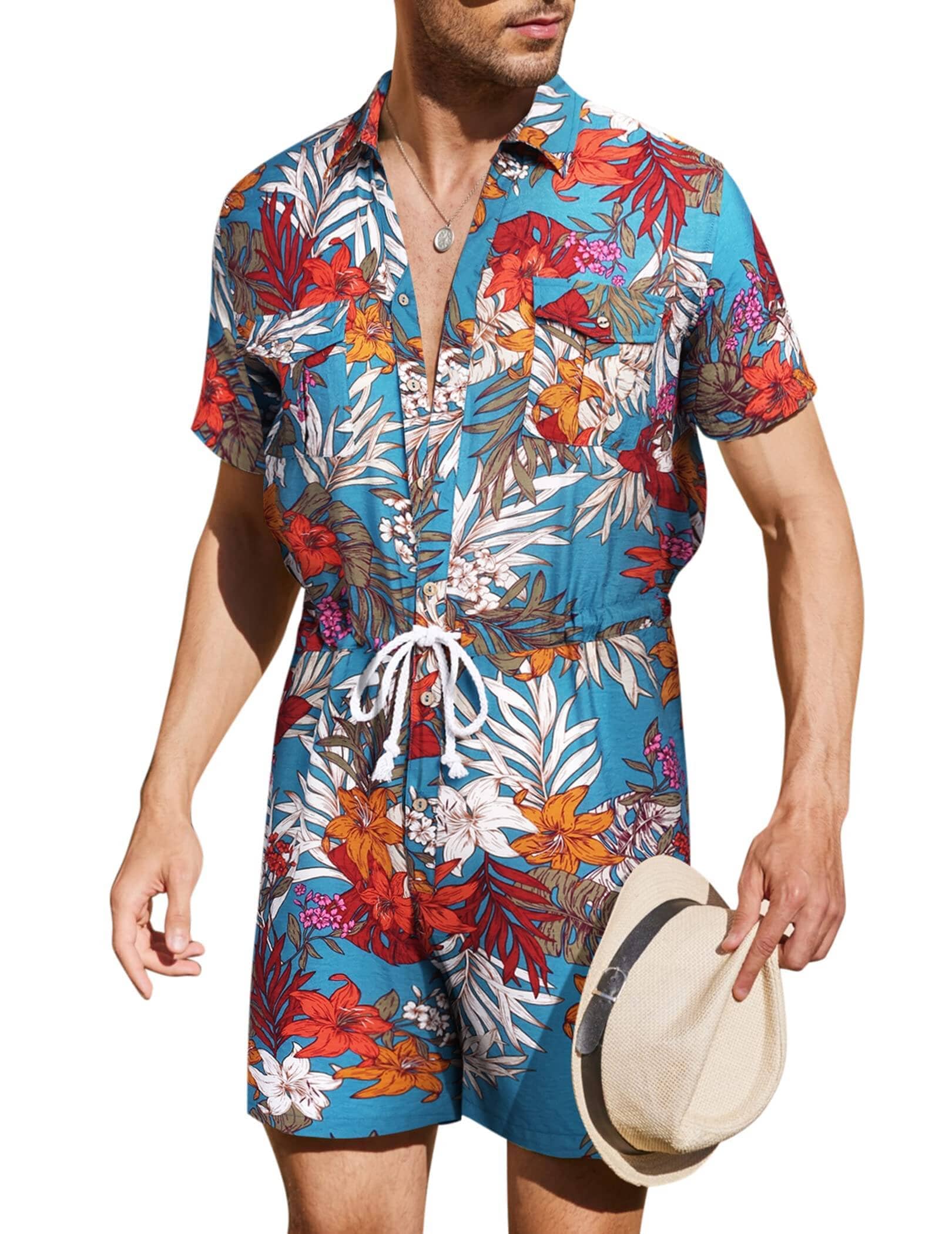 Blumen One Teil Hawaii Jumpsuit (US Only)