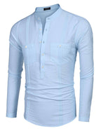 Henley Baumwolle Strand Hemden (US Only)