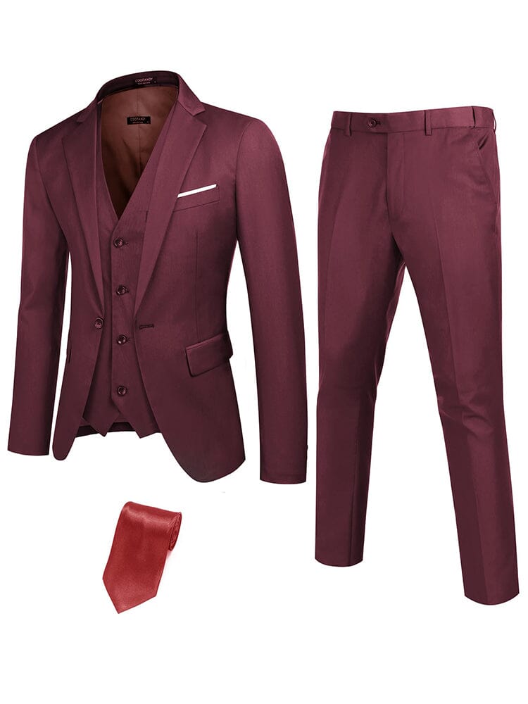 Klassisch 3-Teil Anzug Set with Tie