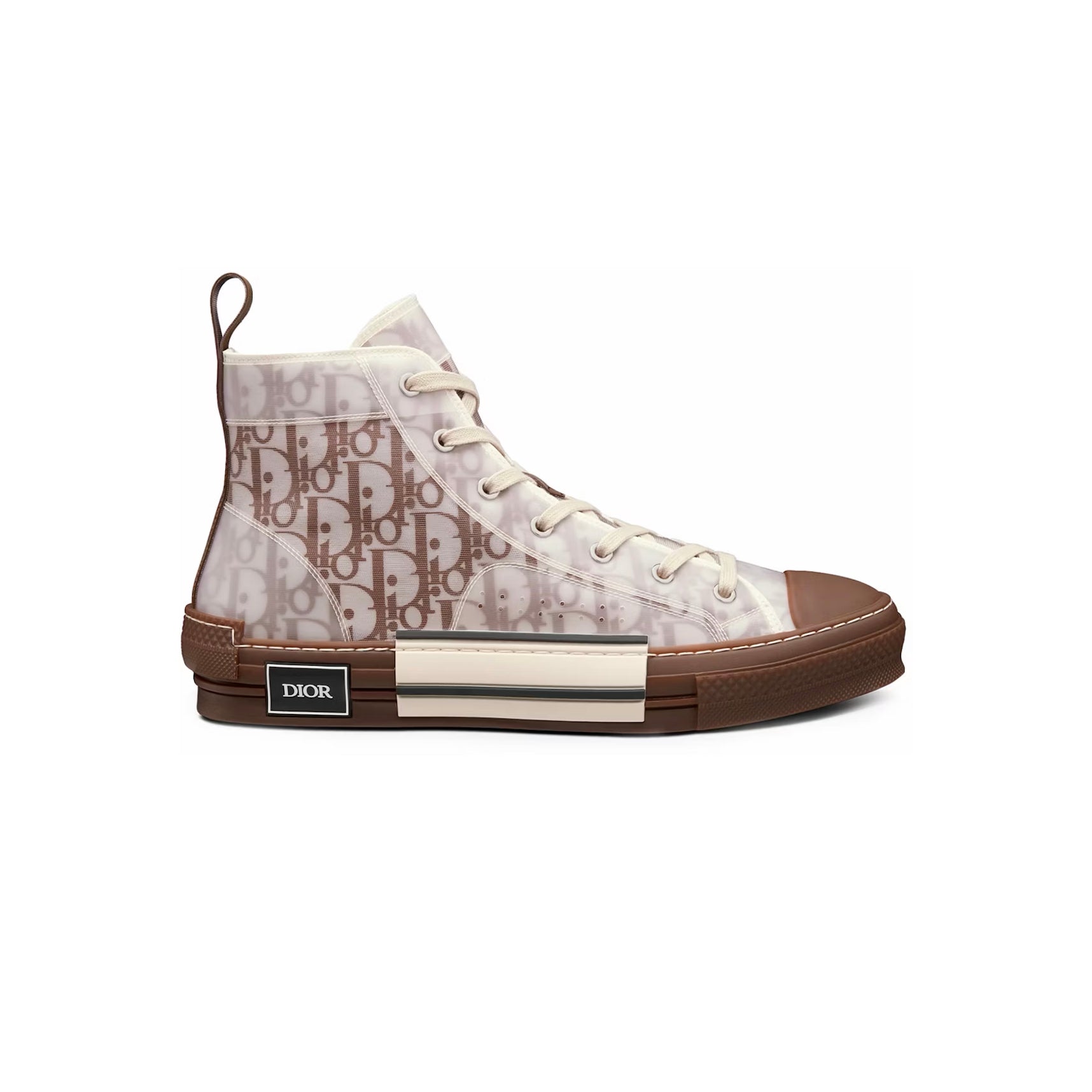 Dior B23 Sneaker Alte Braun Caffè und Weiß - Schuhe aus Luxus