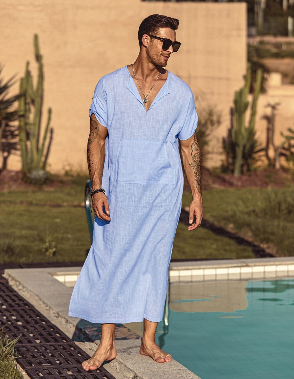 V-Neck Lang Gown