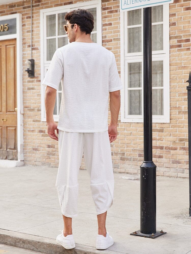 2 Teile Leinen Stil Set Outfits