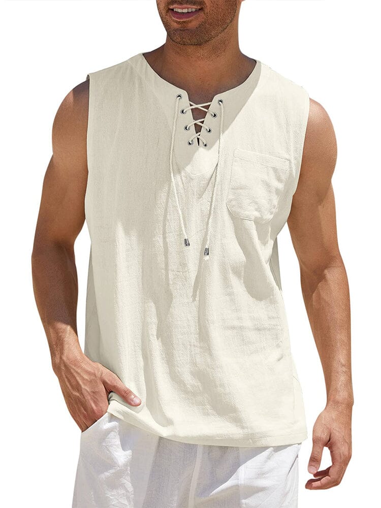 Leinen Tank Top