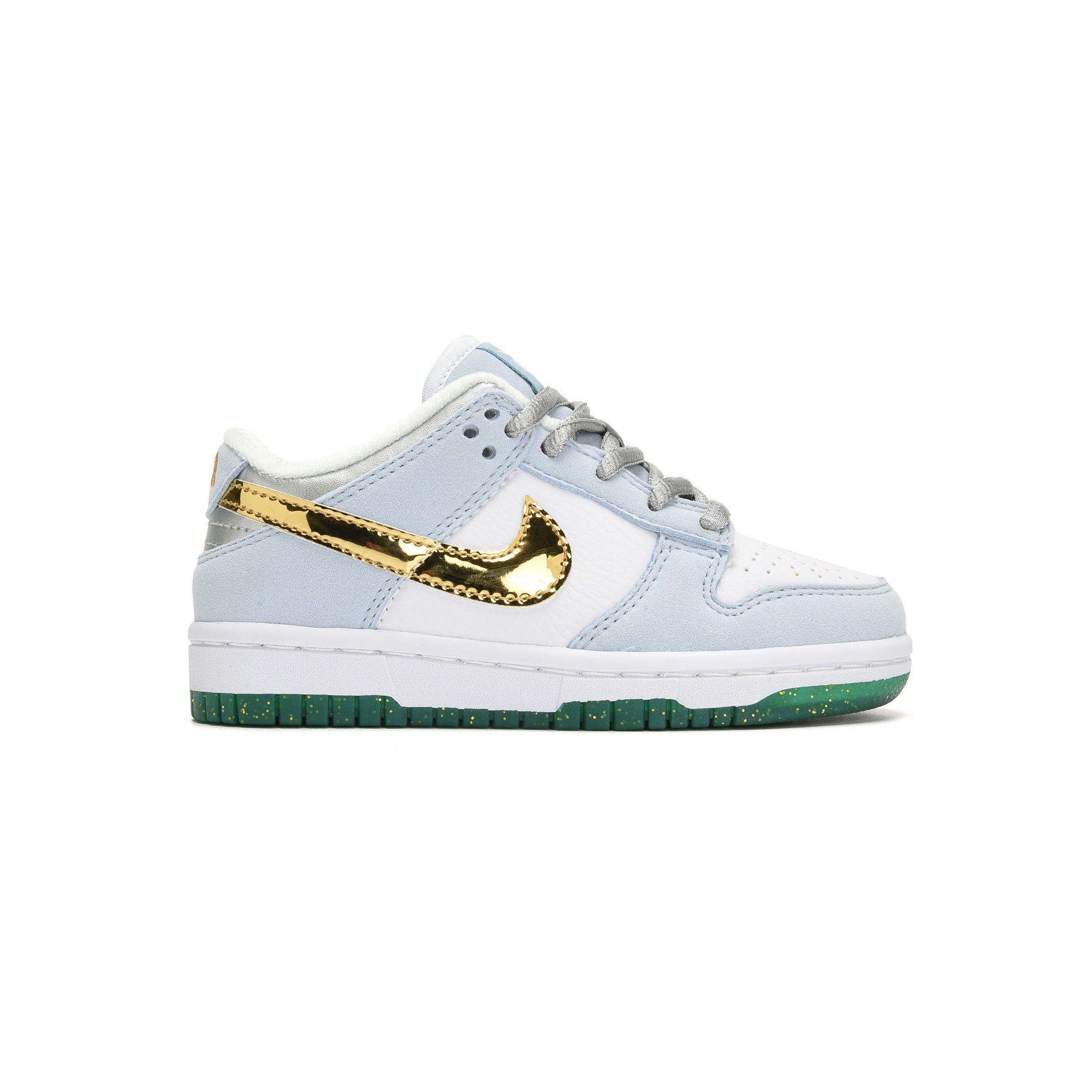 Nike Dunk Low Kinder x Sean Cliver Weiß und Gold Schuhe Exklusiv