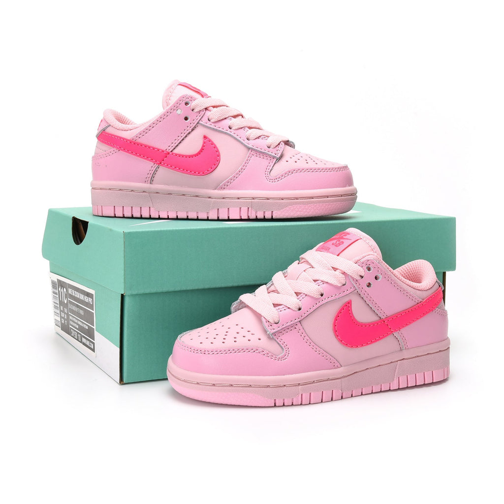 Nike Dunk Low Bambina Rosa Triplo Schuhe Casual alla Moda