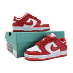 Nike Dunk Low Bambina Weiß und Rot Gipsy Rose Casual