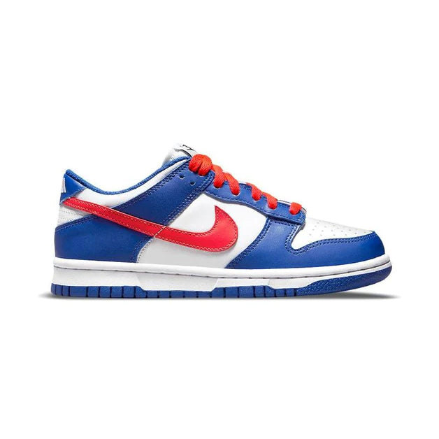 Nike Dunk Low Blau Royal und Rot Crimson Schuhe Herren
