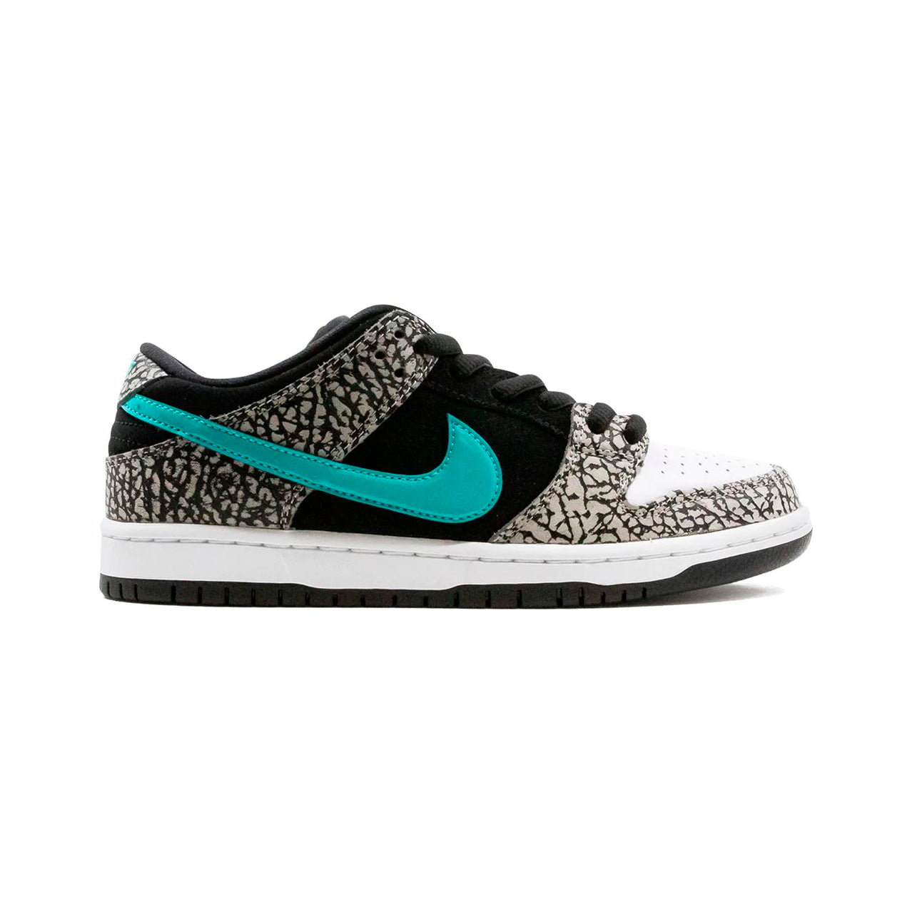 Nike Dunk Low SB Elephant Print Atmos Schwarz und Türkis Herren