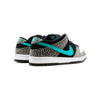 Nike Dunk Low SB Elephant Print Atmos Schwarz und Türkis Herren
