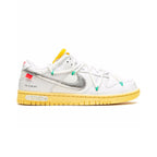Nike Dunk Low Weiß und Gelb x Off-Weiß Lot 1 Schuhe Herren Damen