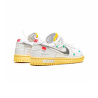 Nike Dunk Low Weiß und Gelb x Off-Weiß Lot 1 Schuhe Herren Damen
