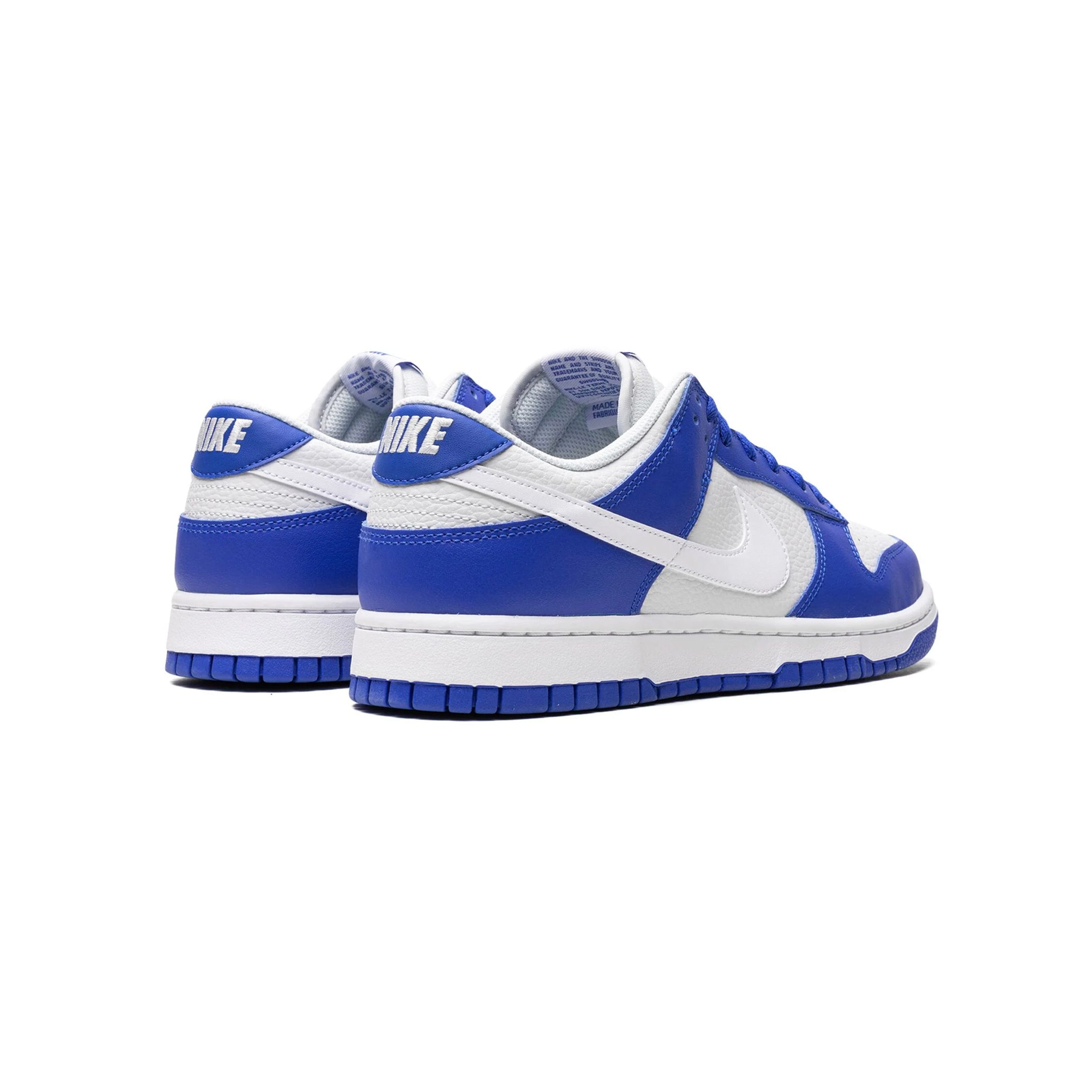 Nike Dunk Low Weiß und Blau Royal Schuhe Herren