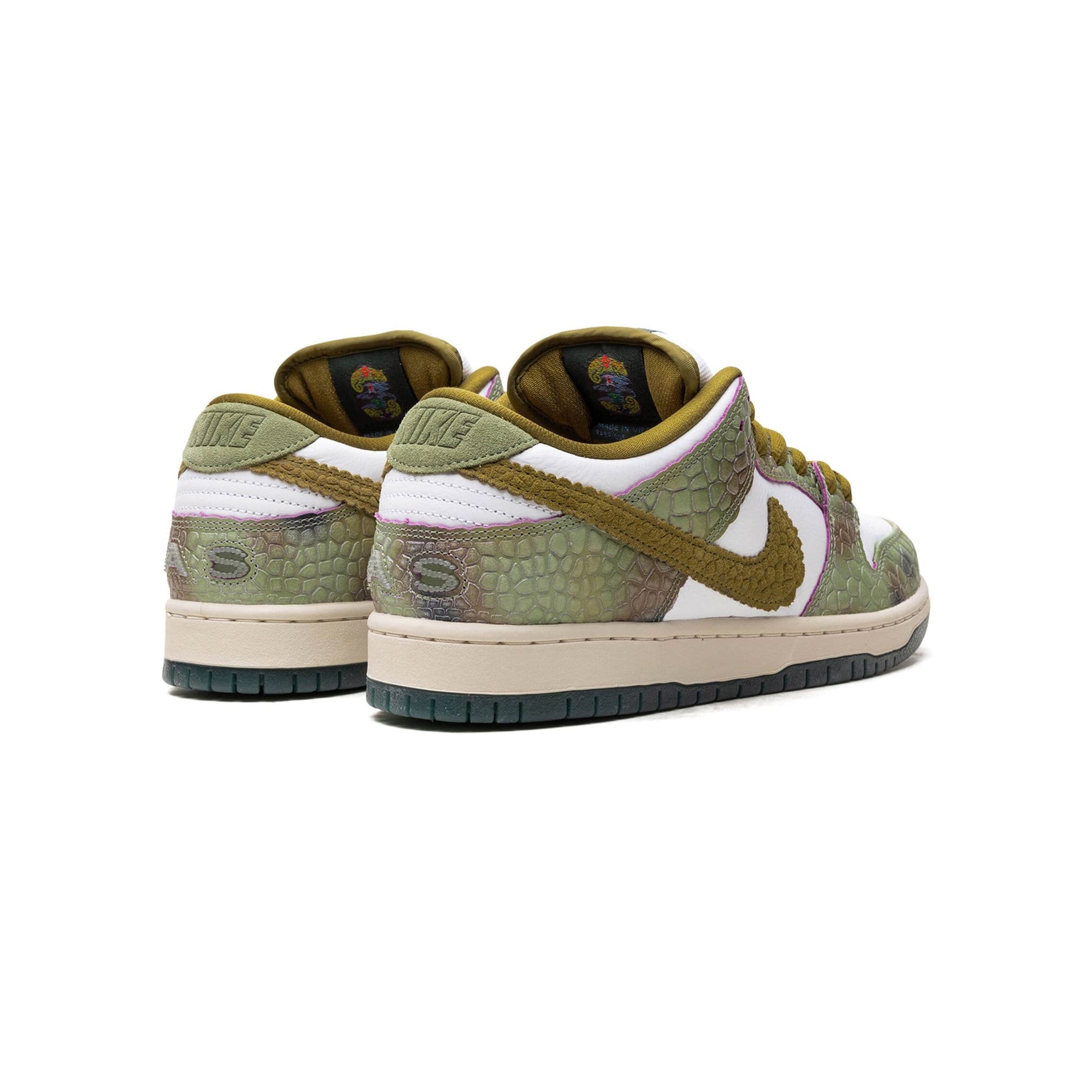 Nike Dunk Low SB Grün und Weiß Chameleon Schuhe Herren