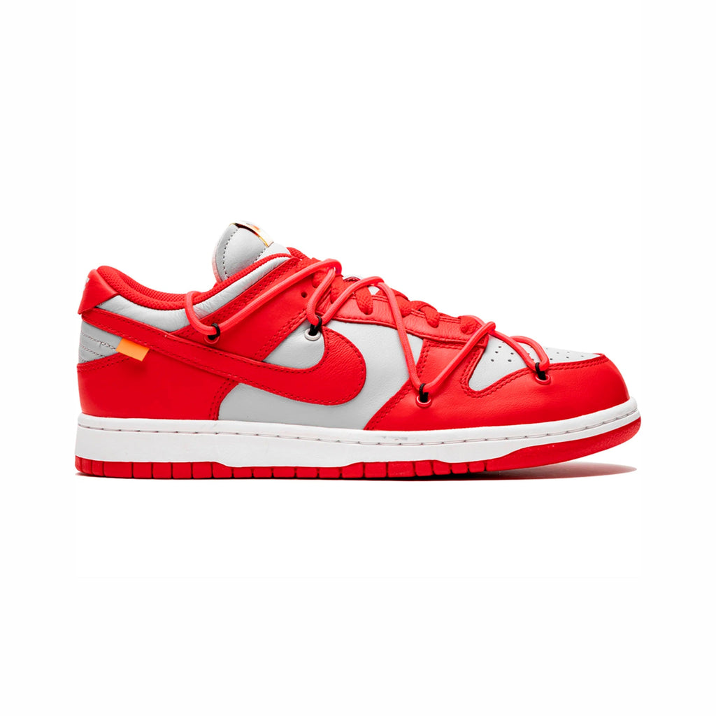 Nike Dunk Low Rot und Weiß x Off-Weiß University Schuhe Herren
