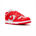 Nike Dunk Low Rot und Weiß x Off-Weiß University Schuhe Herren