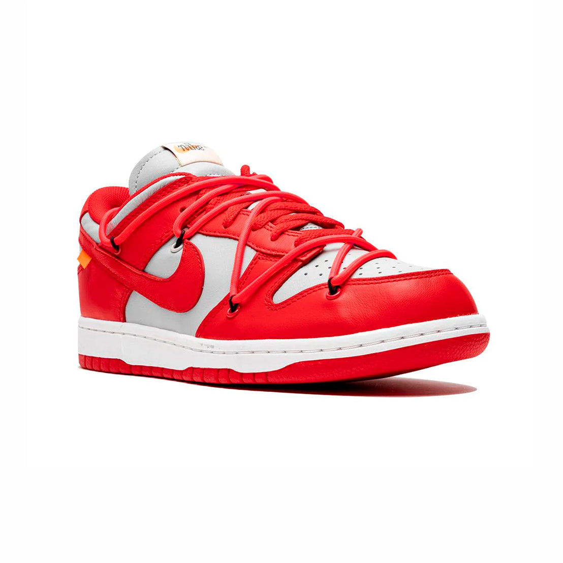 Nike Dunk Low Rot und Weiß x Off-Weiß University Schuhe Herren