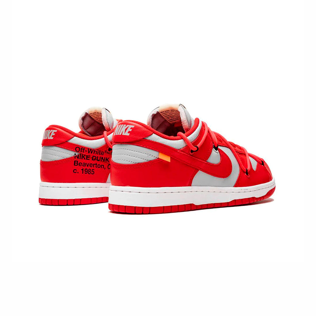 Nike Dunk Low Rot und Weiß x Off-Weiß University Schuhe Herren