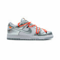 Nike Dunk Low Silber x Off-Weiß mit Schnürsenkel Orange Schuhe Herren Damen