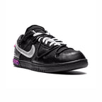 Nike Dunk Low Schwarz x Off-Weiß mit Details Silber und Violett